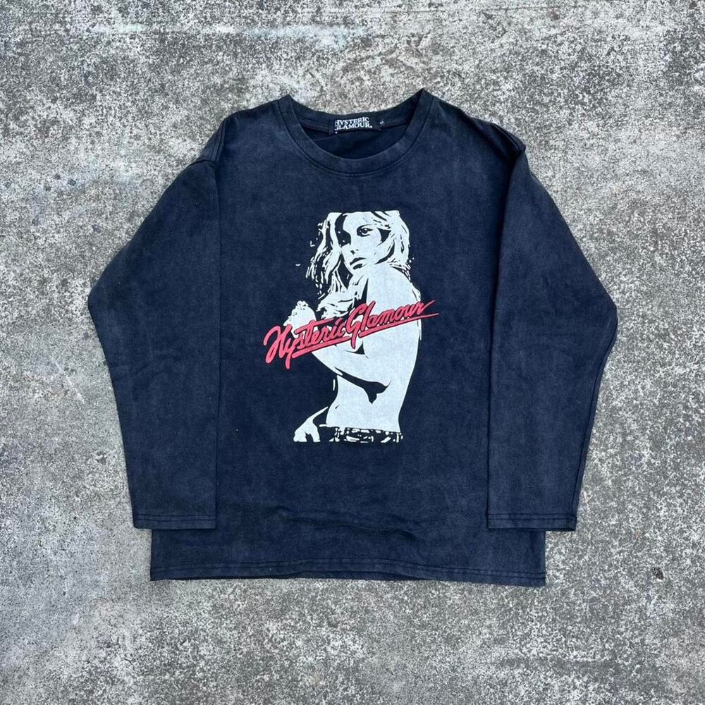 Hysteric Glamour Black Long Sleeve Shirt Size S Japanese Streetwear